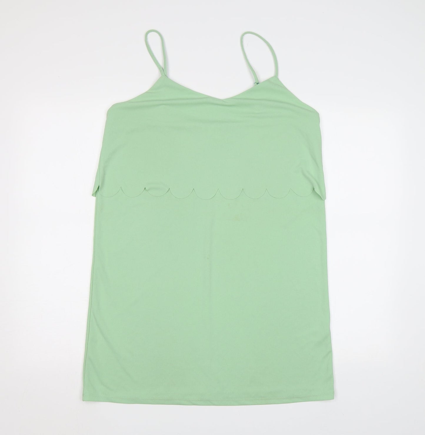 Womens UK Size 14 ASOS Green Camisole Tank