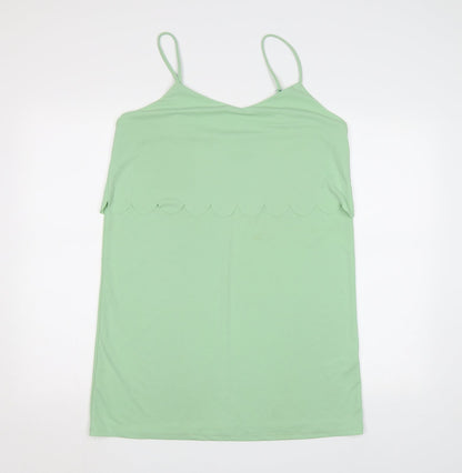 Womens UK Size 14 ASOS Green Camisole Tank