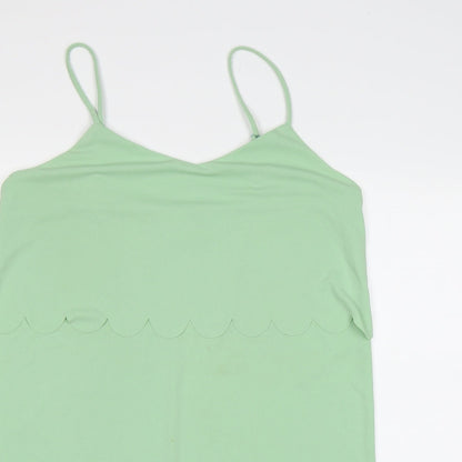 Womens UK Size 14 ASOS Green Camisole Tank