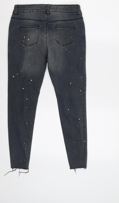 Denim Co Girls Grey   Skinny Jeans Size 9 Years