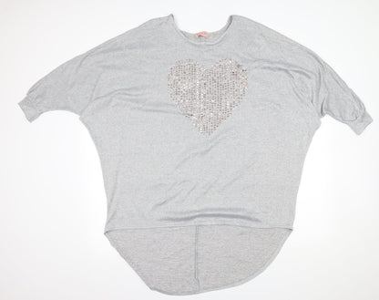 Dolls Paris Womens Grey   Pullover Jumper Size 10
