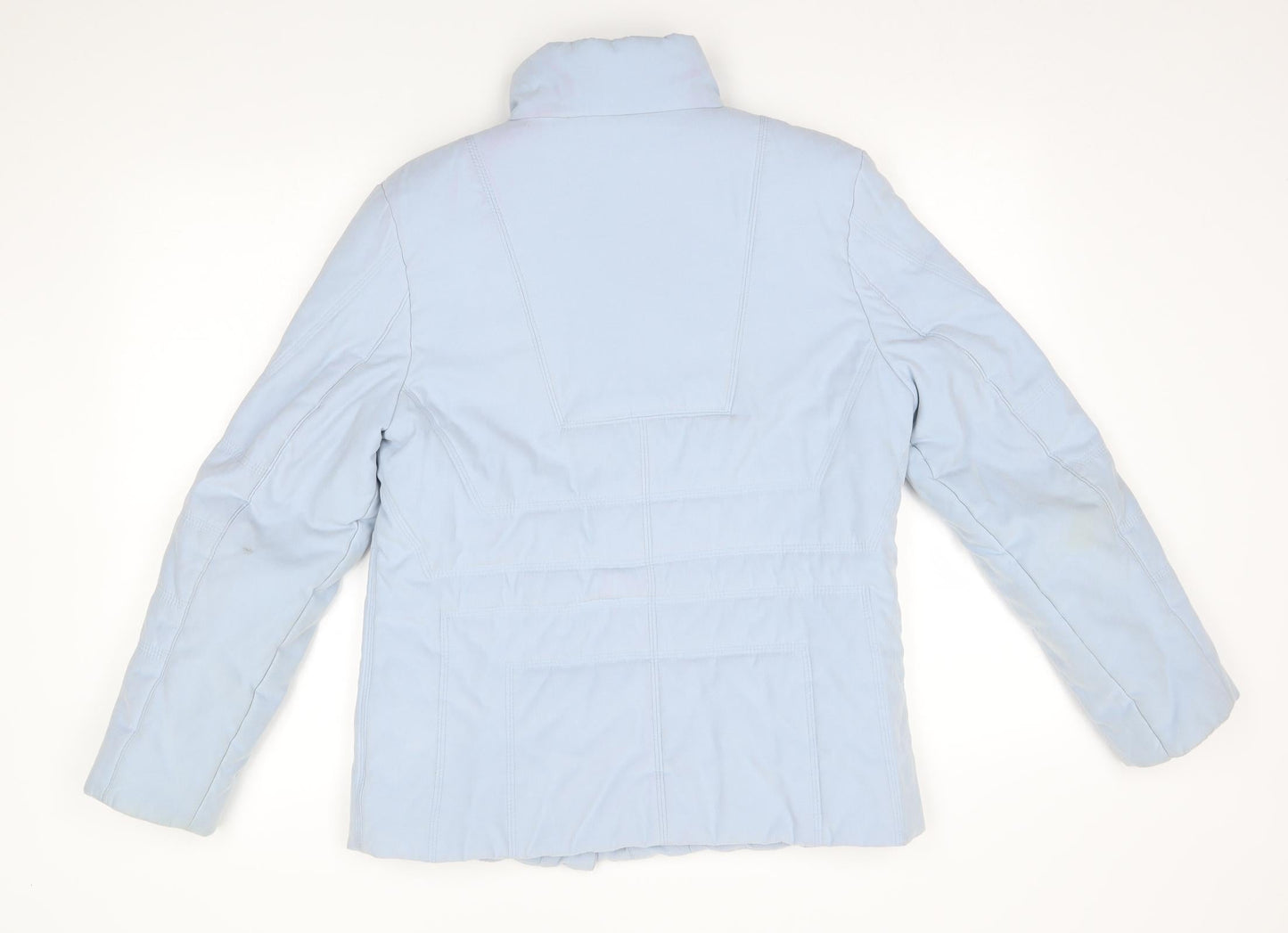 Womens UK Size 12 Concept Blue Quilted Coat