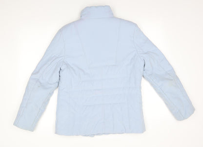 Womens UK Size 12 Concept Blue Quilted Coat