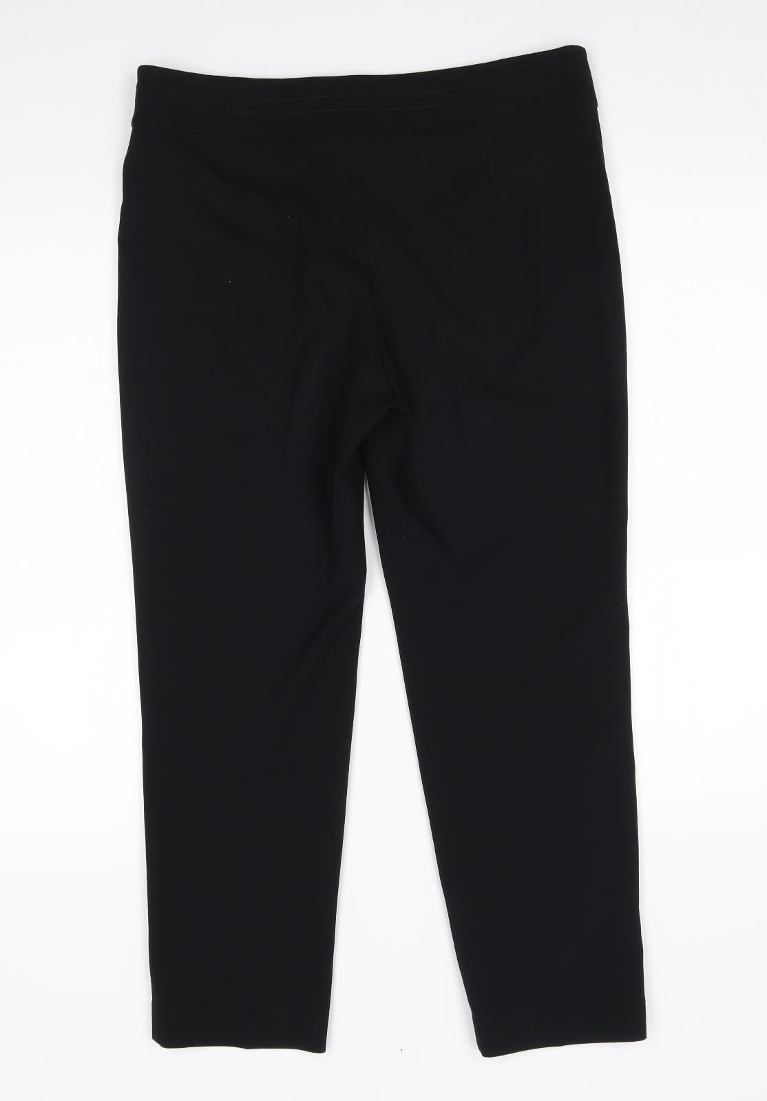 M&S Womens Black    Suit Trousers Size 10 L24 in
