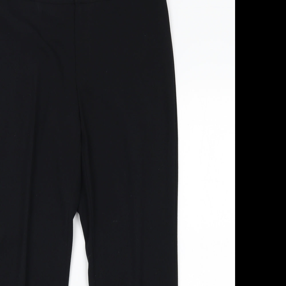 M&S Womens Black    Suit Trousers Size 10 L24 in