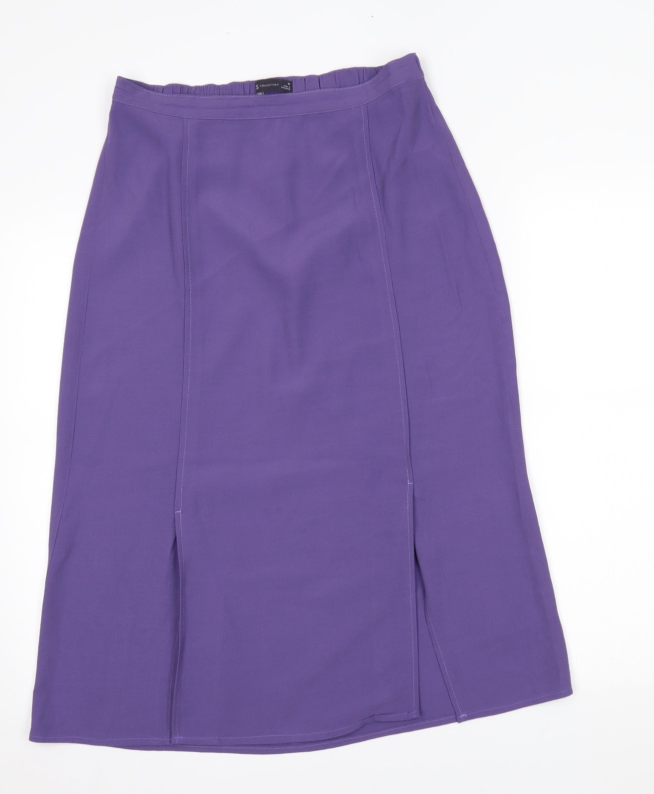 M&S Womens Purple   A-Line Skirt Size 10