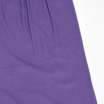 M&S Womens Purple   A-Line Skirt Size 10