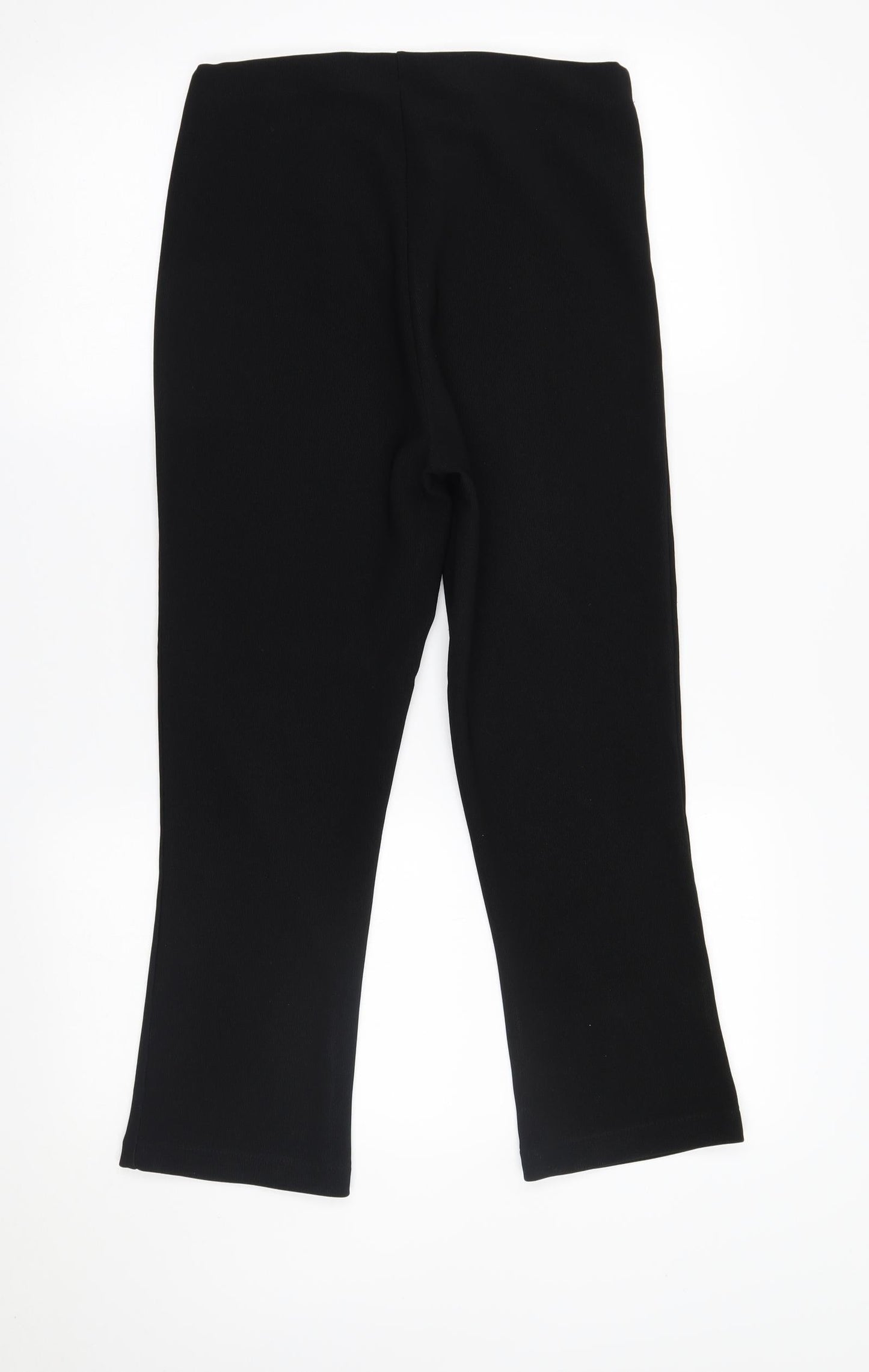 Womens UK Size 10 Preworn Regular Fit  Black Trousers