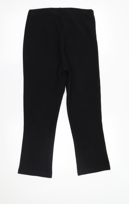 Womens UK Size 10 Preworn Regular Fit  Black Trousers