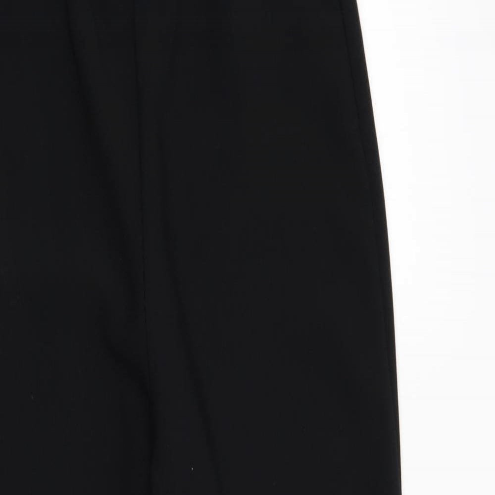 Womens UK Size 10 Preworn Regular Fit  Black Trousers