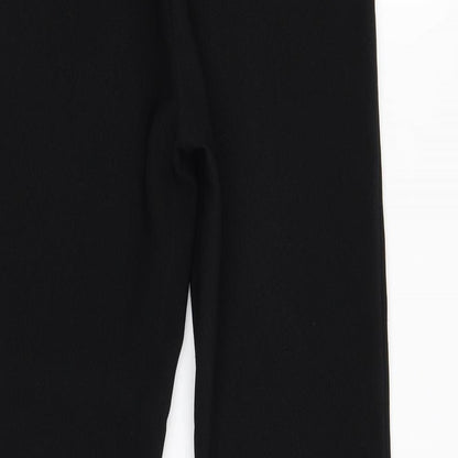 Womens UK Size 10 Preworn Regular Fit  Black Trousers