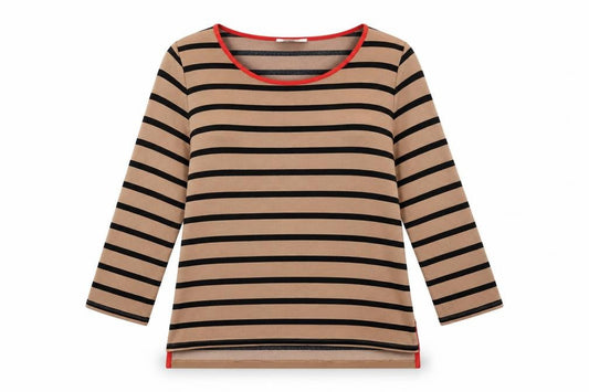 Marks & Spencer Womens Brown Striped  Pullover Jumper Size 12