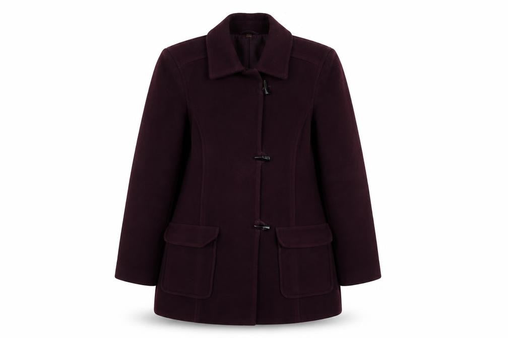 Womens UK Size 12 EWM Red Overcoat