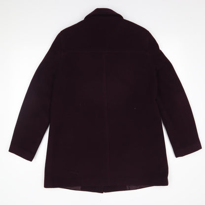 Womens UK Size 12 EWM Red Overcoat