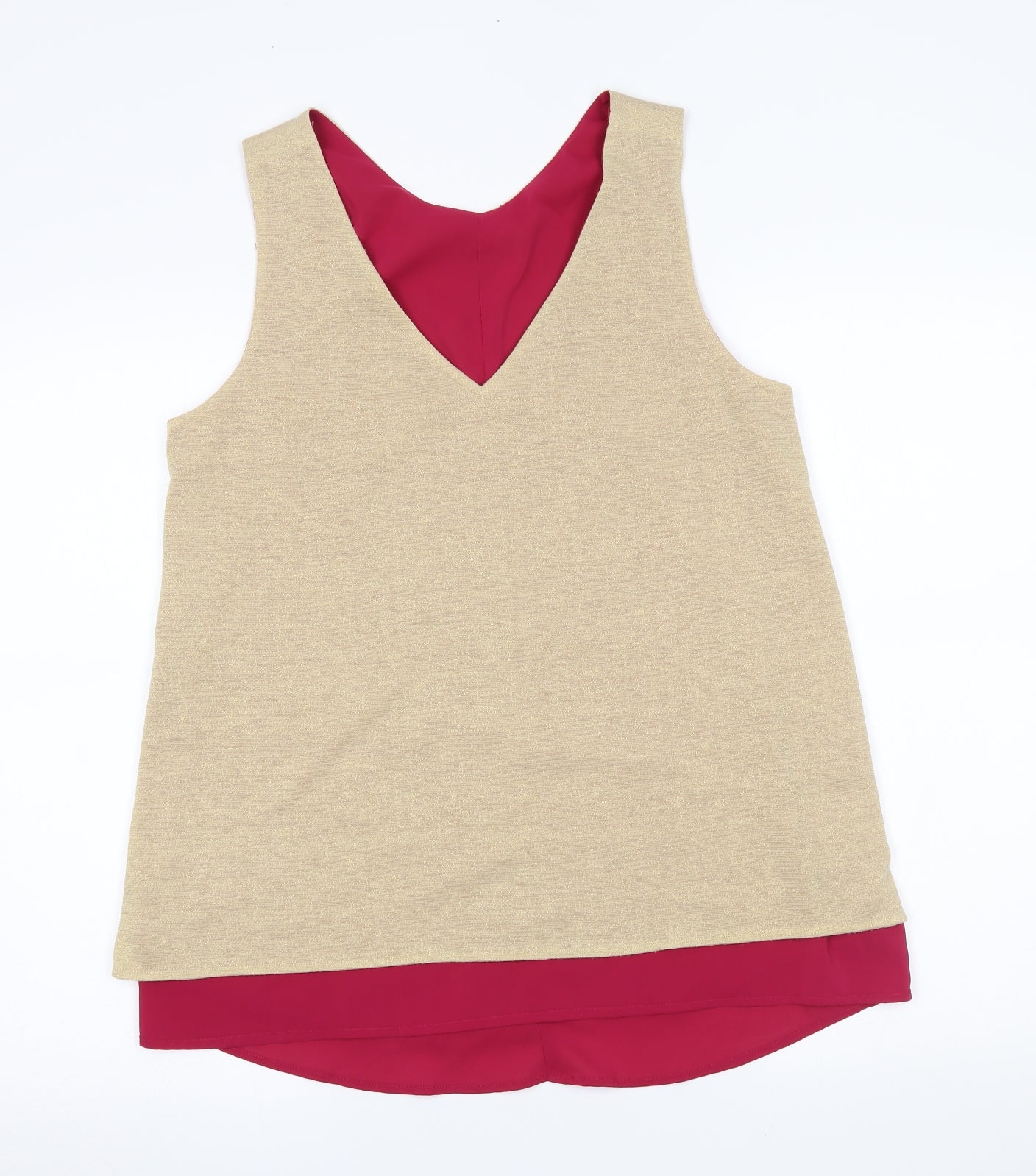 Avon Womens Gold   Basic Tank Size 10