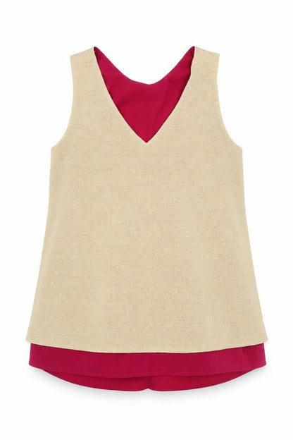 Womens UK Size 10 Avon Gold Basic Tank