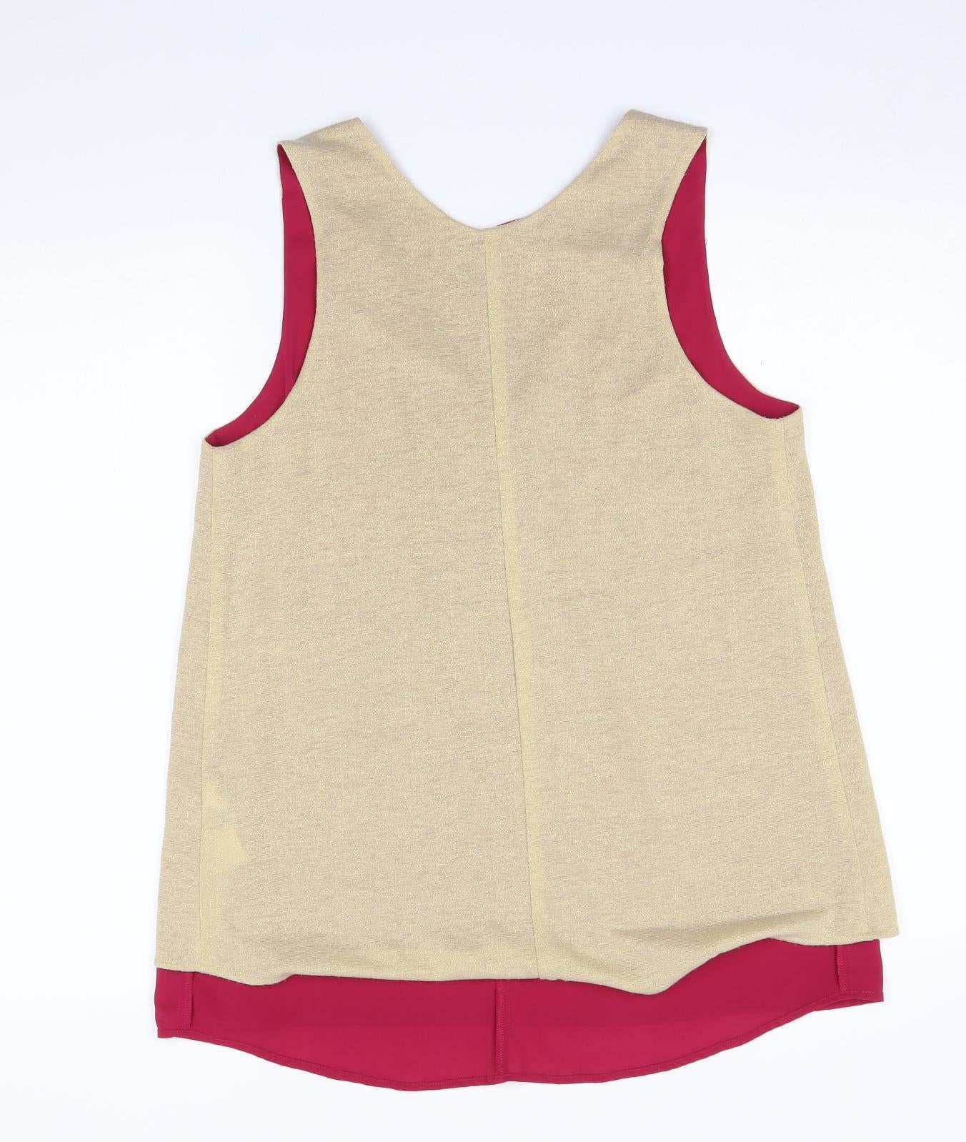 Avon Womens Gold   Basic Tank Size 10