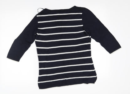 Womens UK Size 12 Soon Black Pullover Jumper