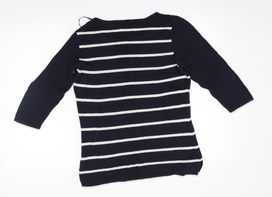 Womens UK Size 12 Soon Black Pullover Jumper