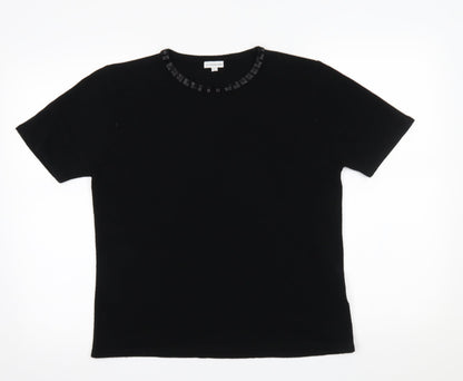 Womens UK Size L YS collection Black Pullover Jumper