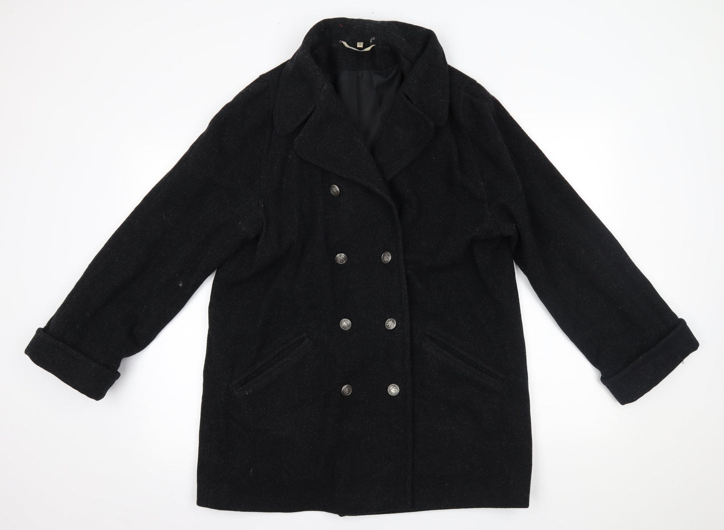 Womens UK Size 12 NuAge Grey Overcoat
