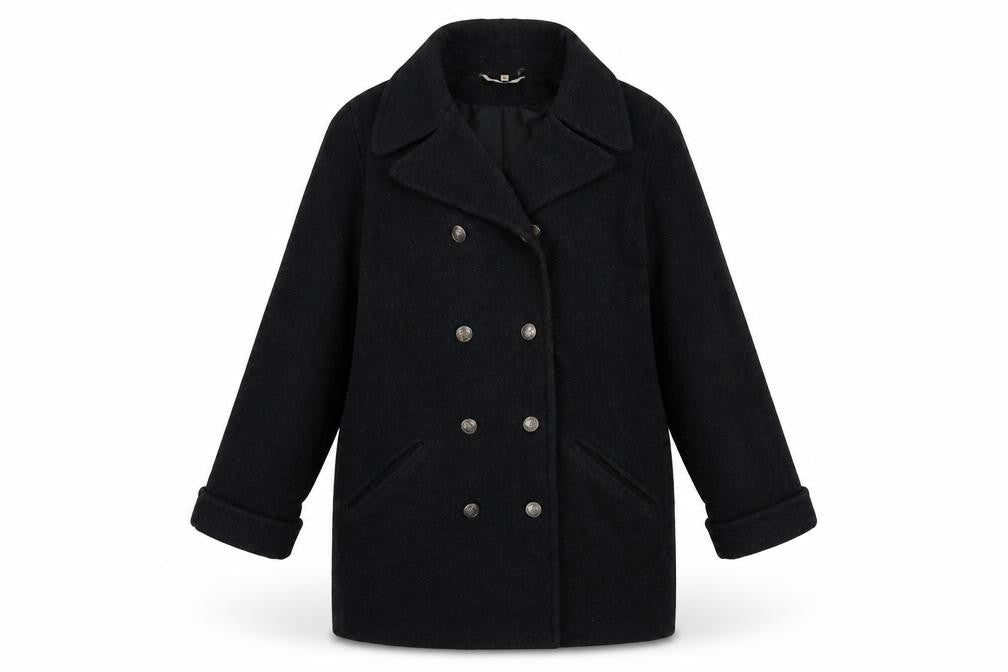 Womens UK Size 12 NuAge Grey Overcoat
