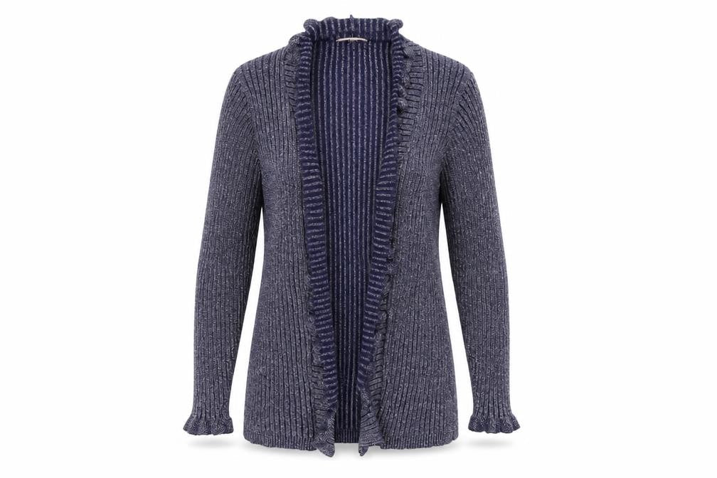 Anna Rose Womens Blue  Knit Cardigan Jumper Size L