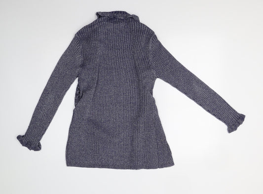 Anna Rose Womens Blue  Knit Cardigan Jumper Size L