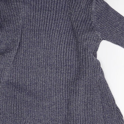 Anna Rose Womens Blue  Knit Cardigan Jumper Size L