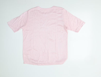 Preworn Womens Pink  Knit Pullover Jumper Size 12