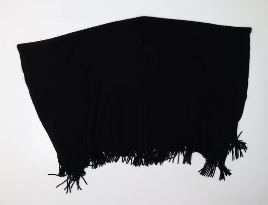 Womens UK Size One Size Preworn Black Cape Jumper