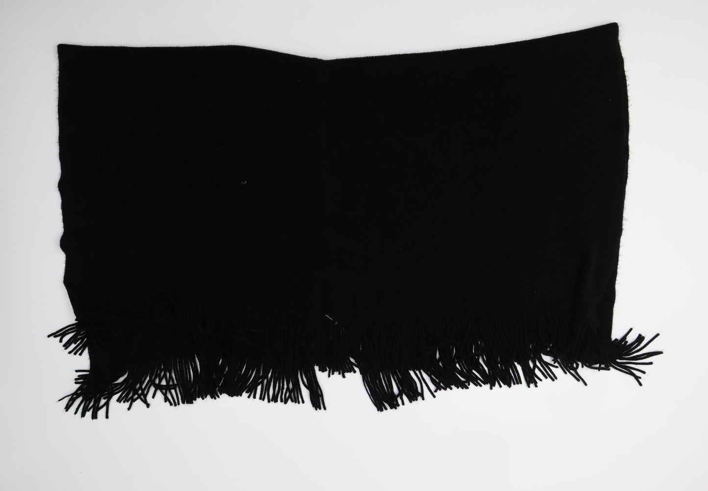 Womens UK Size One Size Preworn Black Cape Jumper