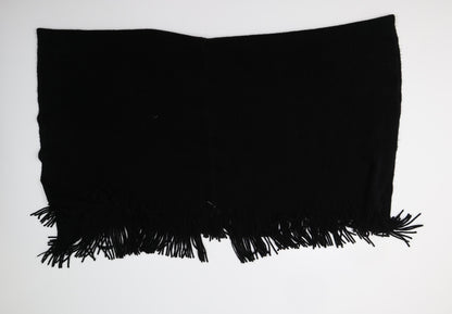 Womens UK Size One Size Preworn Black Cape Jumper