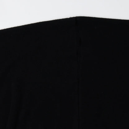 Womens UK Size One Size Preworn Black Cape Jumper
