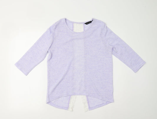 Womens UK Size 10 New Look Purple Pullover Jumper