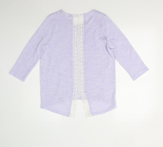 Womens UK Size 10 New Look Purple Pullover Jumper