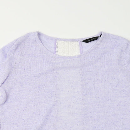 Womens UK Size 10 New Look Purple Pullover Jumper
