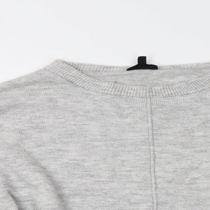 Womens UK Size 8 Topshop Grey Pullover Jumper