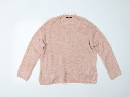 George Womens Pink  Knit Pullover Jumper Size 16