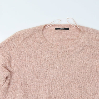 George Womens Pink  Knit Pullover Jumper Size 16