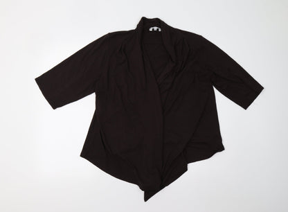 Womens UK Size 18 M&Co Brown Basic Blouse