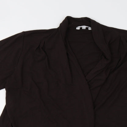 Womens UK Size 18 M&Co Brown Basic Blouse