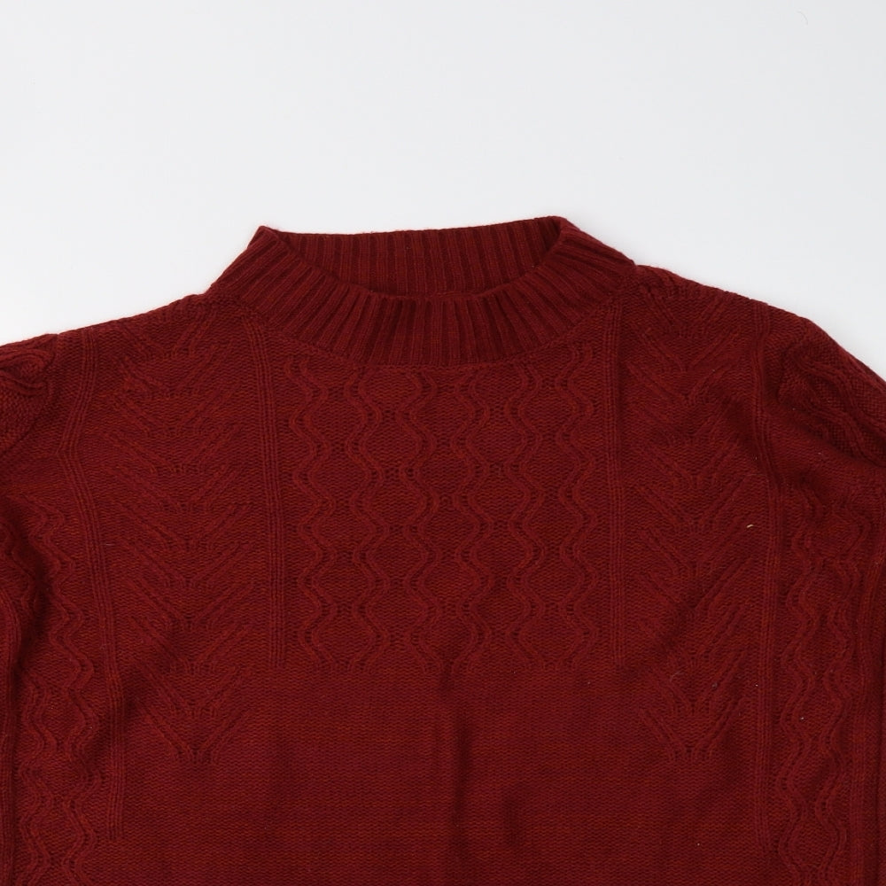 Womens UK Size M Matalan Red Pullover Jumper