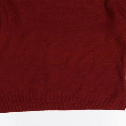 Womens UK Size M Matalan Red Pullover Jumper