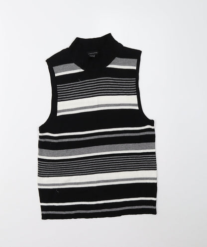 Primark Womens Multicoloured Striped Knit Pullover Jumper Size 14