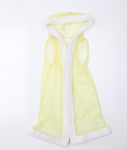 George Girls Yellow   Gilet Waistcoat Size 7-8 Years  - Disney