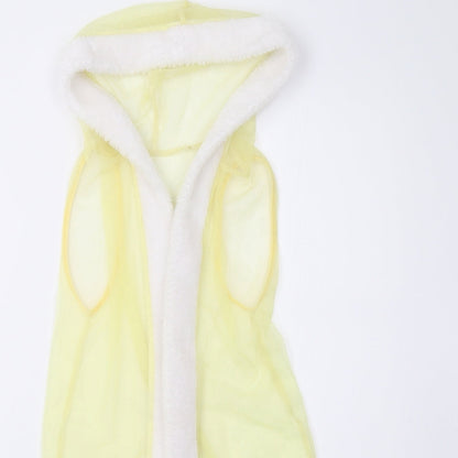 George Girls Yellow   Gilet Waistcoat Size 7-8 Years  - Disney