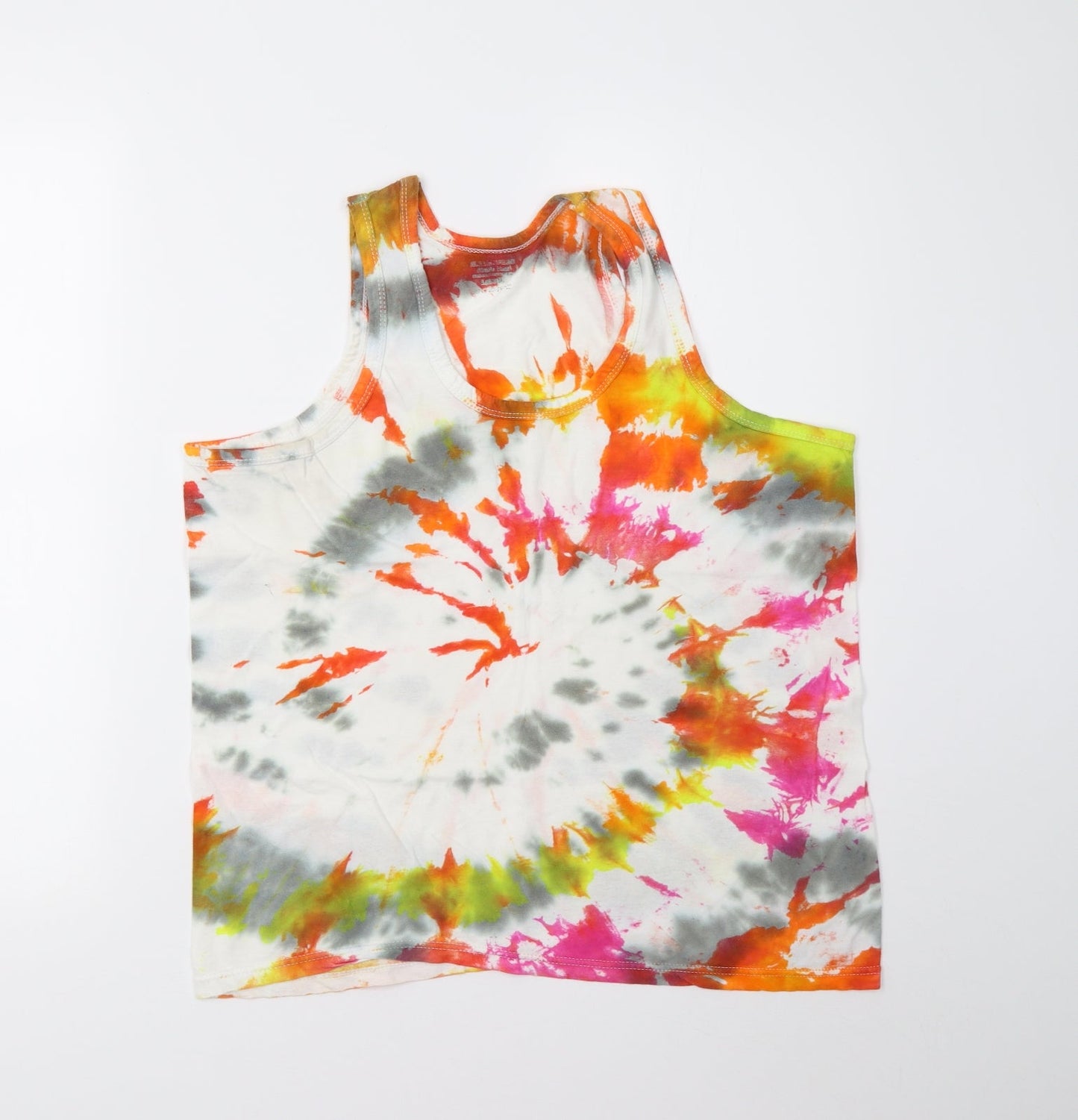 Womens UK Size L Preworn Multicoloured Basic Tank