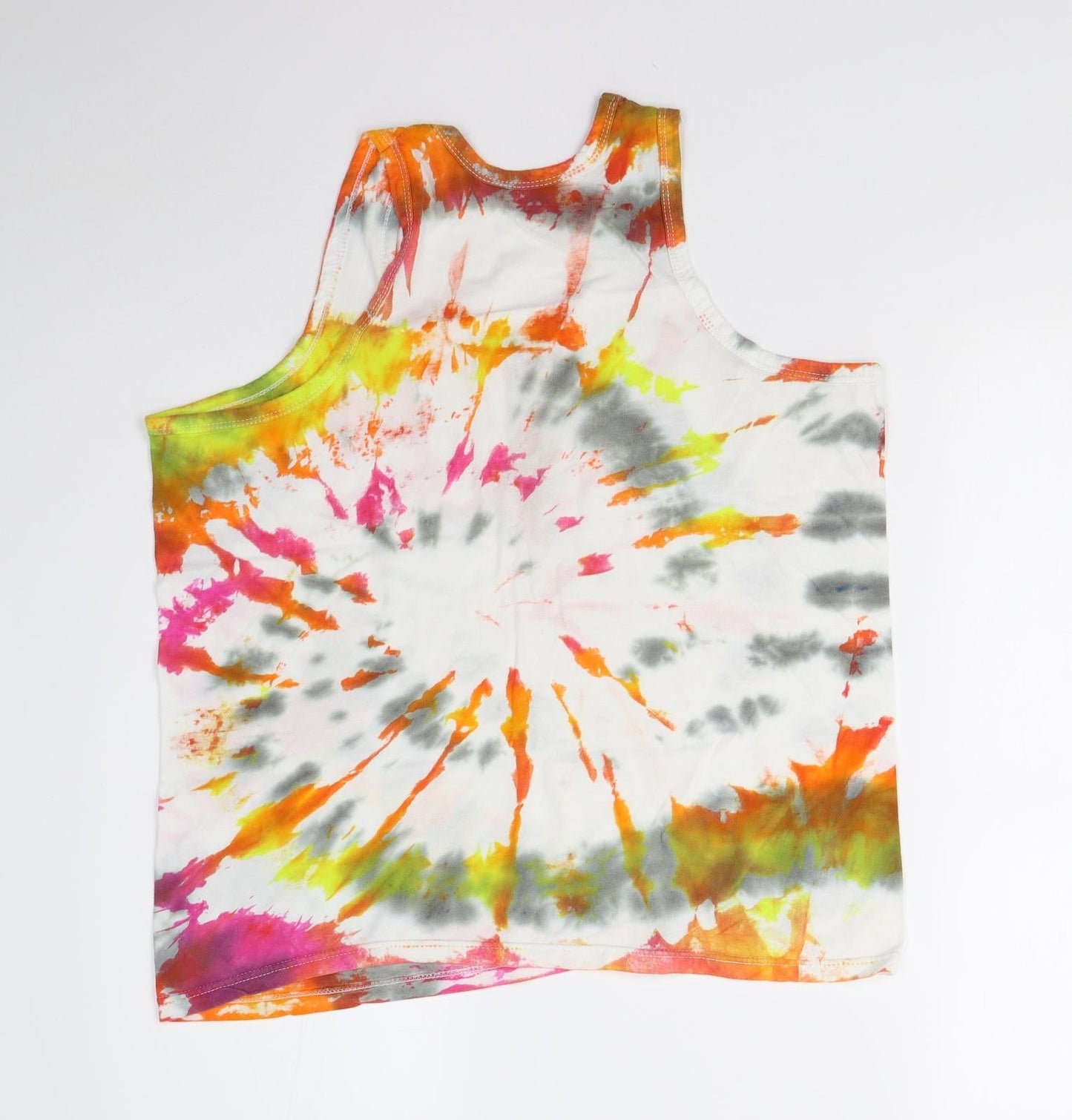 Womens UK Size L Preworn Multicoloured Basic Tank