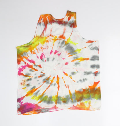 Womens UK Size L Preworn Multicoloured Basic Tank